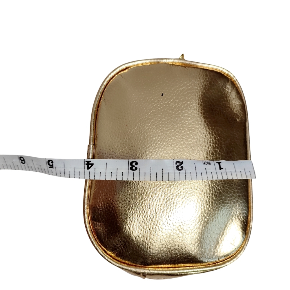 3 For $15 Estee Lauder Gold Women's Cosmetic Bag New - Picture 3 of 6